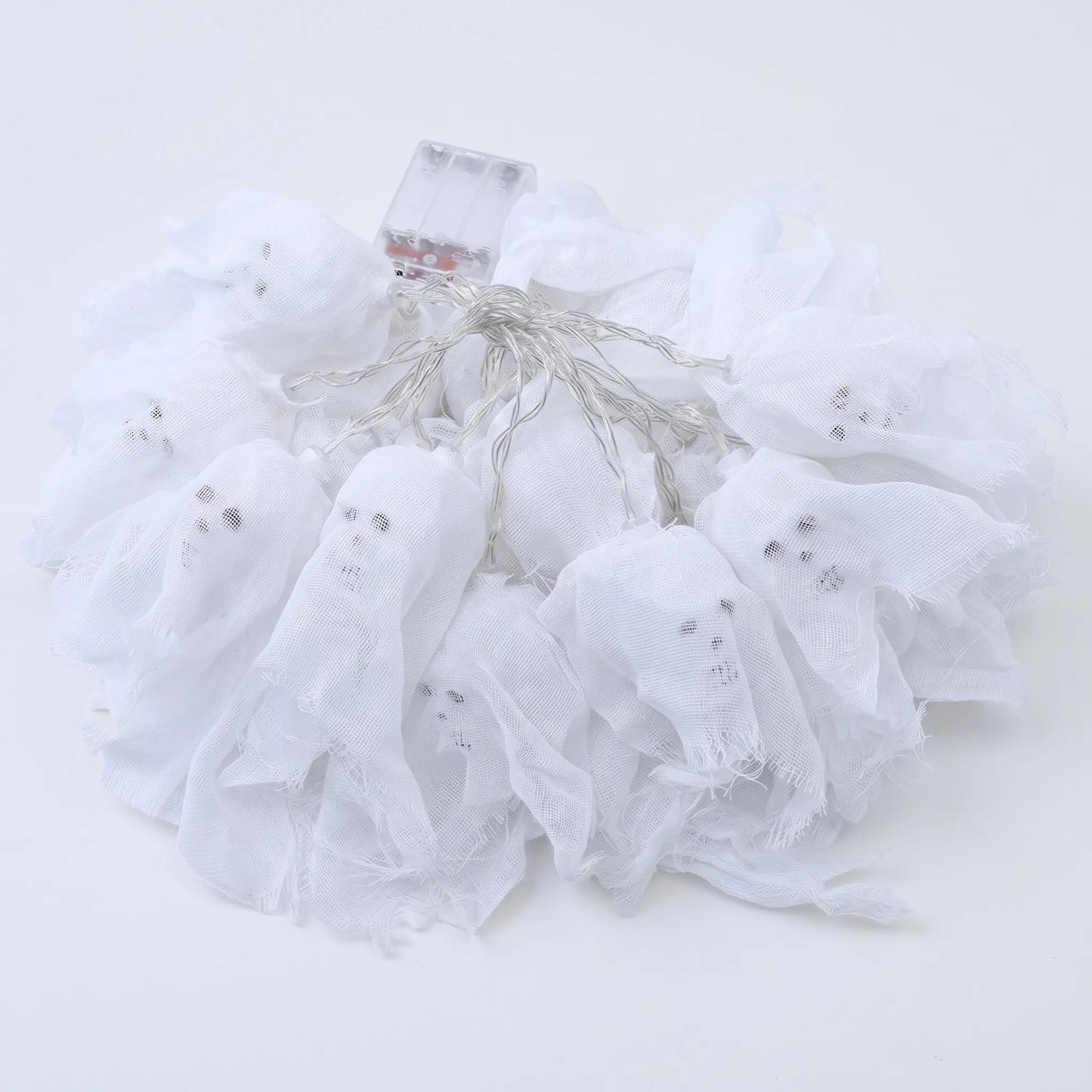 Multicoloured Halloween Ghost String Lights Battery Operated
