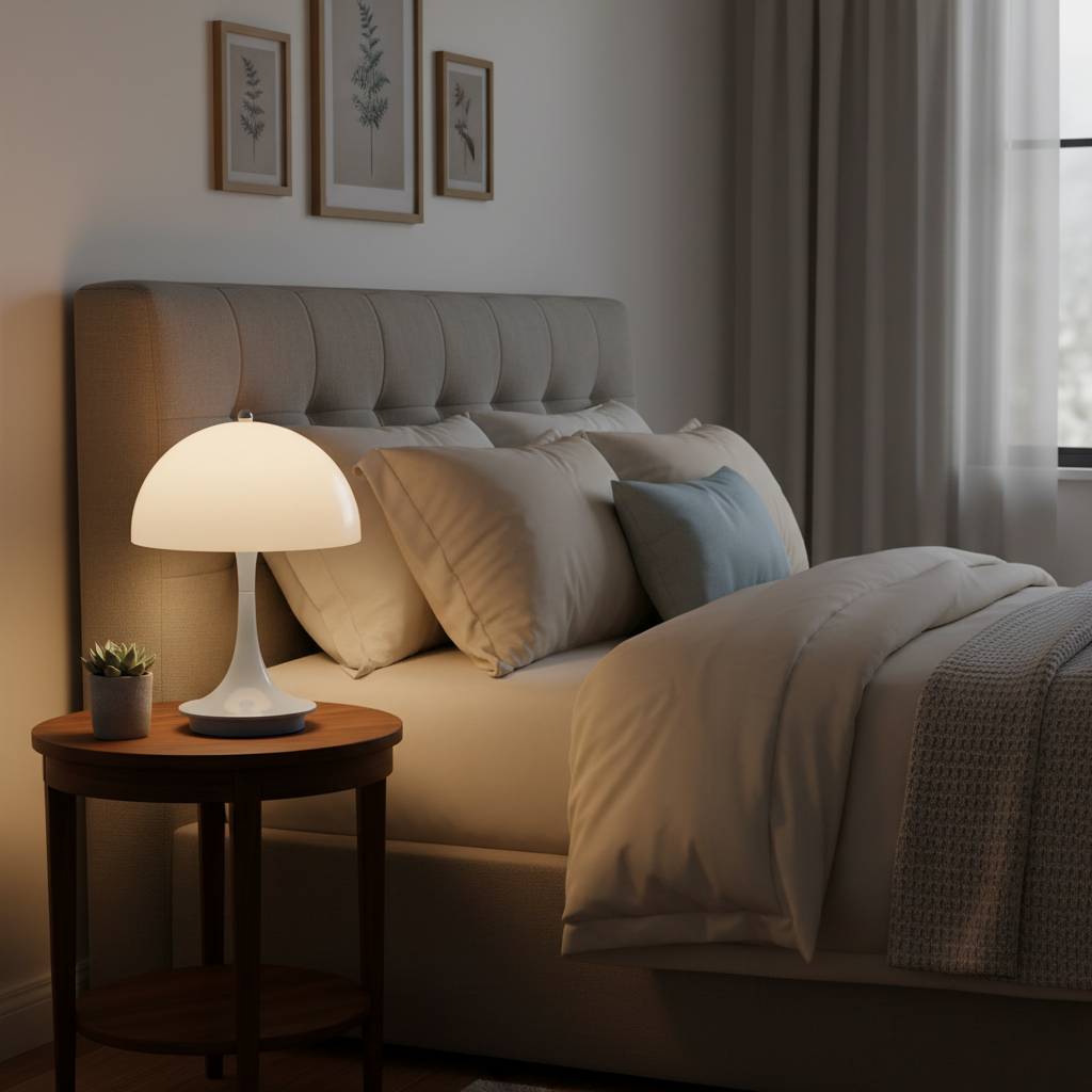 Mushroom Table Lamp | Cordless LED Bedside Lamp