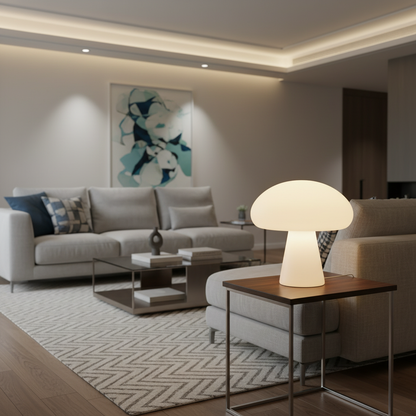 Mushroom Table Lamp | Bedside Table Lamp for Cozy Lighting