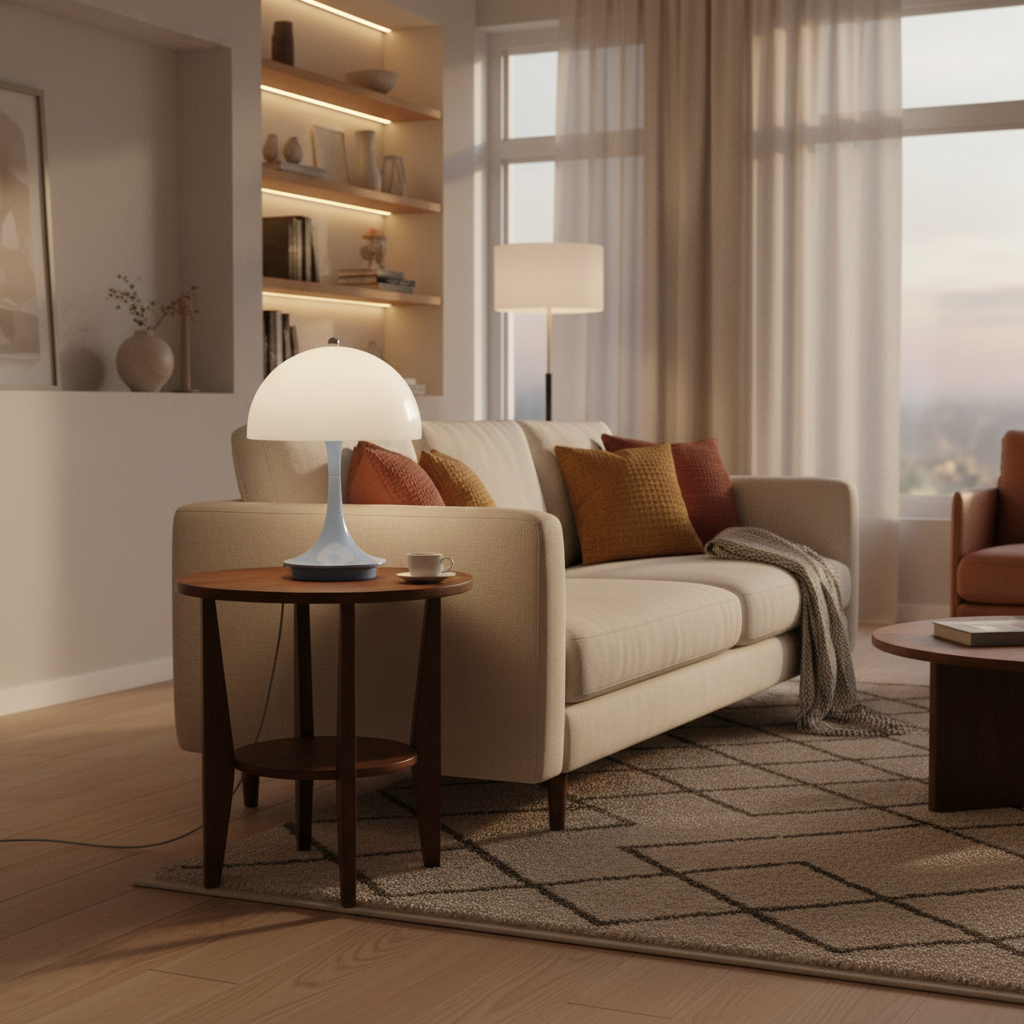 Mushroom Table Lamp | Cordless LED Bedside Lamp
