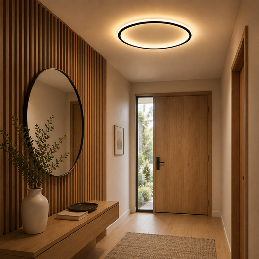 Mysaglobe Scandinavian Round LED Flush Mount Ceiling Light