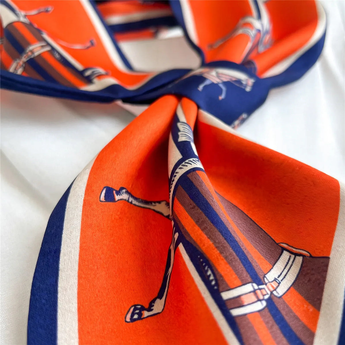 Narrow Printed Neck Scarf
