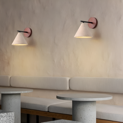Natural Style Yellow Travertine LED Wall Light | Stoneva