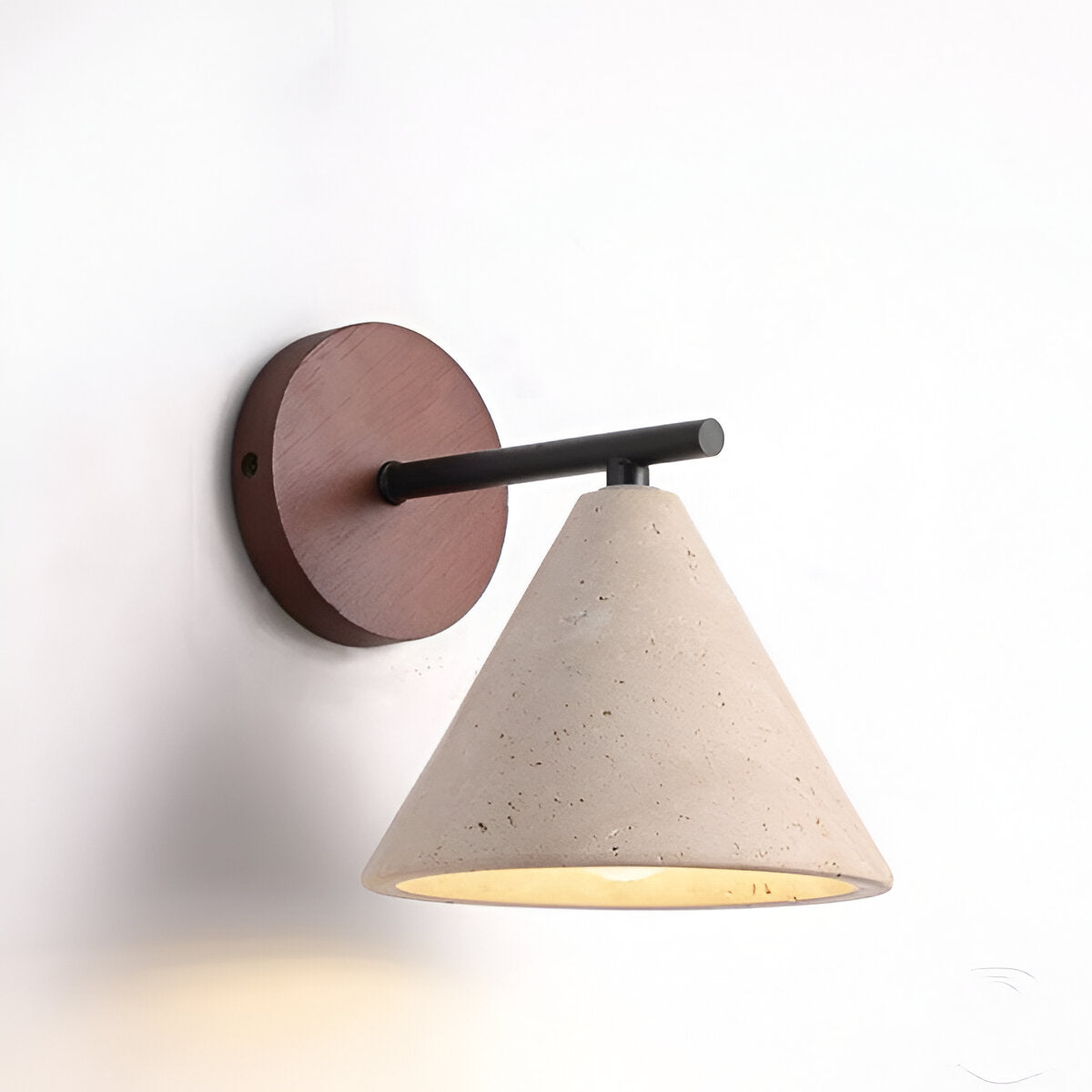 Natural Style Yellow Travertine LED Wall Light | Stoneva