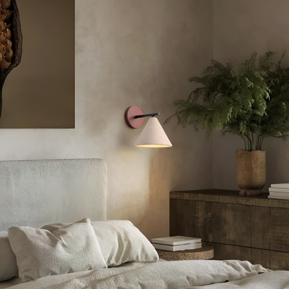 Natural Style Yellow Travertine LED Wall Light | Stoneva