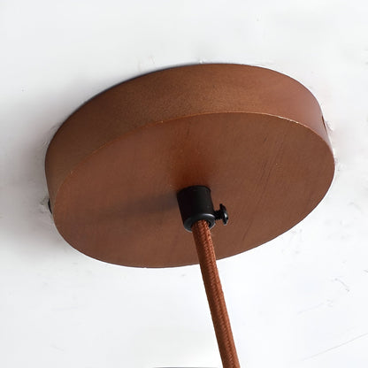 Natural Travertine Pendant Light Retro Wabi Style | Mariel