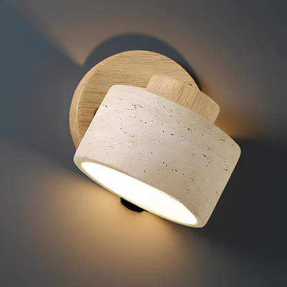 Natural Travertine Stone Wall Light Minimalist Design | Stoniva
