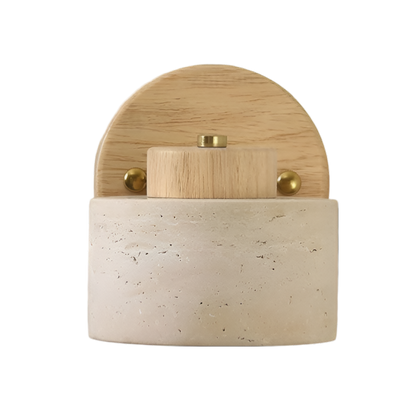 Natural Travertine Stone Wall Light Minimalist Design | Stoniva