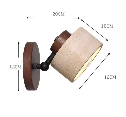 Natural Travertine Stone Wall Light Minimalist Design | Stoniva