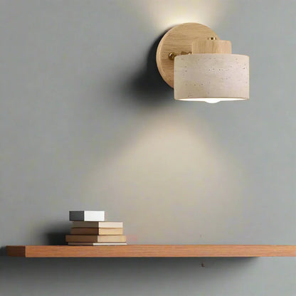 Natural Travertine Stone Wall Light Minimalist Design | Stoniva