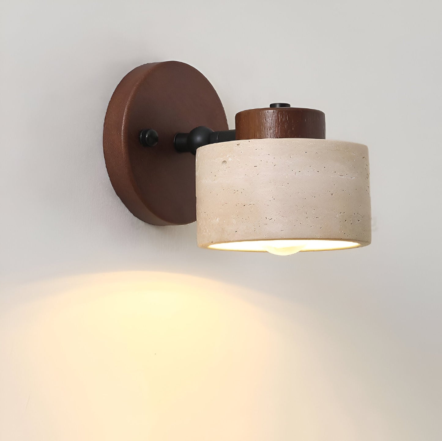 Natural Travertine Stone Wall Light Minimalist Design | Stoniva