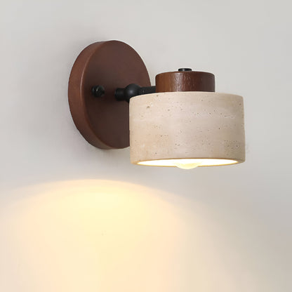 Natural Travertine Stone Wall Light Minimalist Design | Stoniva