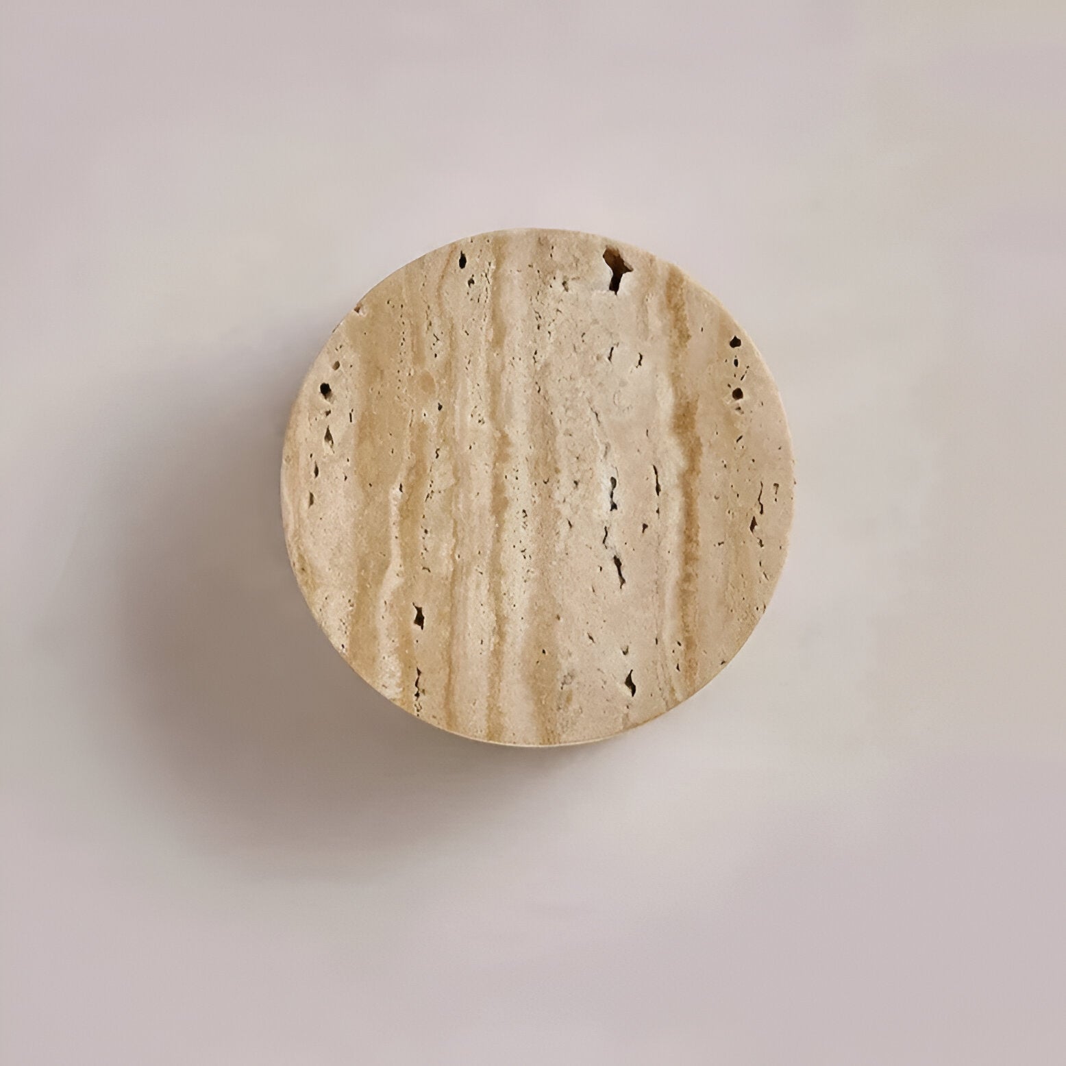 Natural Travertine Wall Light for Wabi Sabi Interiors | Travara