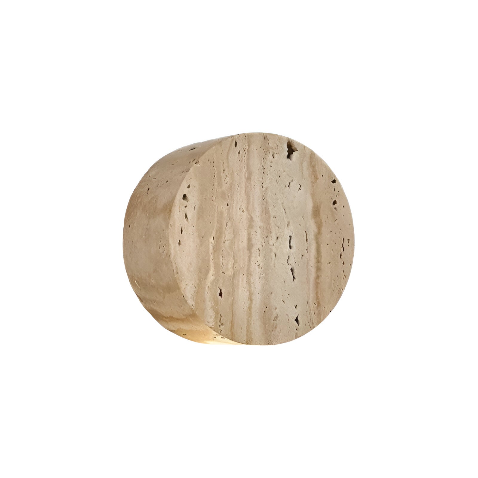 Natural Travertine Wall Light for Wabi Sabi Interiors | Travara