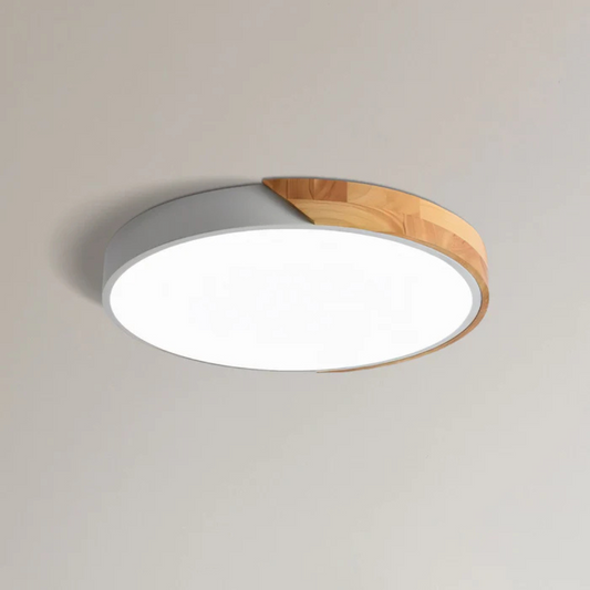 Nordic Wooden Ceiling Lamp | LED Flush Ceiling Light Fixture