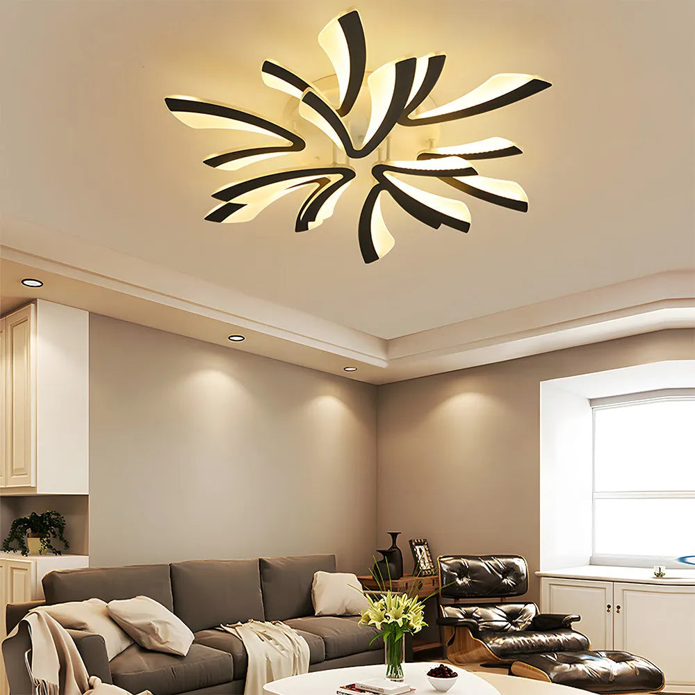 Nordic Acrylic Petal Ceiling Light Fixture | Lunaris
