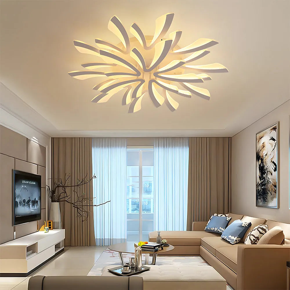 Nordic Acrylic Petal Ceiling Light Fixture | Lunaris