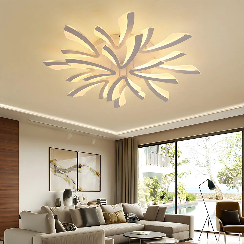 Nordic Acrylic Petal Ceiling Light Fixture | Lunaris