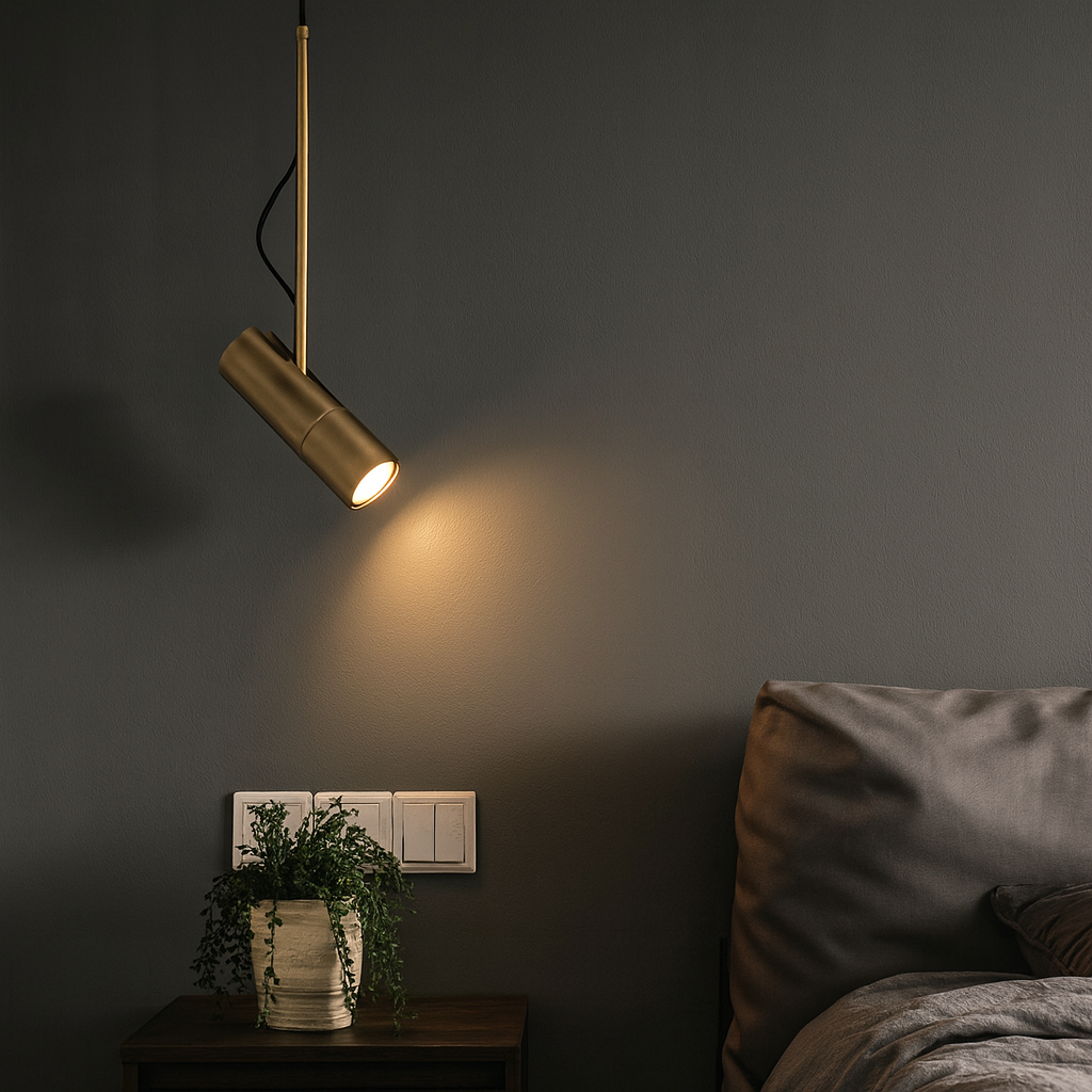 Nordic Aluminium Pendant Light with Adjustable Spotlight | Corveta