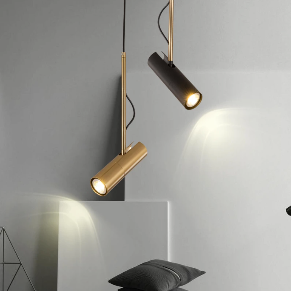 Nordic Aluminium Pendant Light with Adjustable Spotlight | Corveta