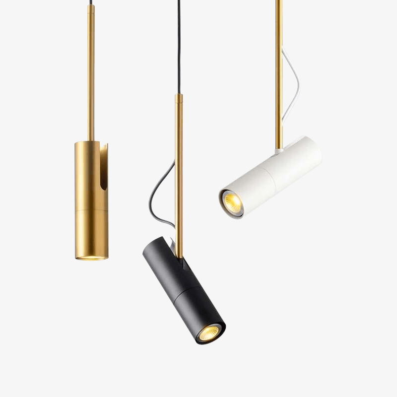 Nordic Aluminium Pendant Light with Adjustable Spotlight | Corveta