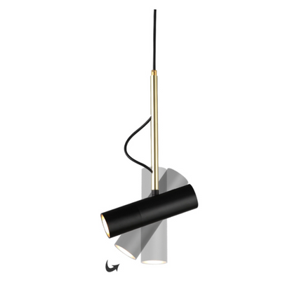 Nordic Aluminium Pendant Light with Adjustable Spotlight | Corveta