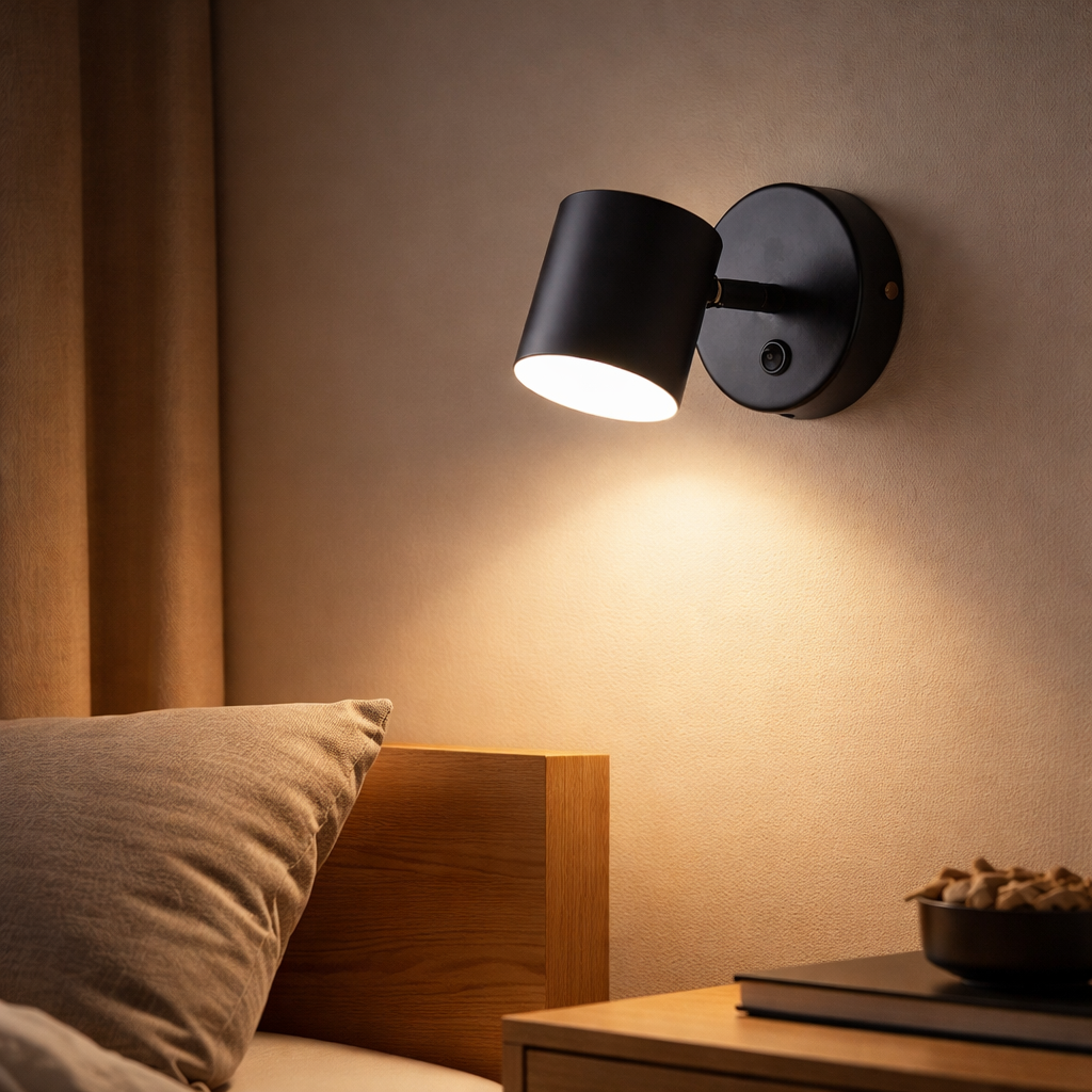 Nordic Black Gold Metal LED Wall Light Fixture | Lumoro