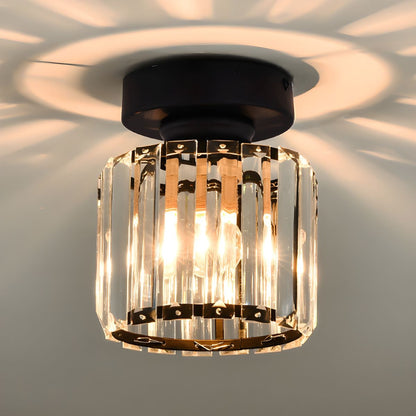 Nordic Crystal Ceiling Light Flush Mount Fixture | Salmora