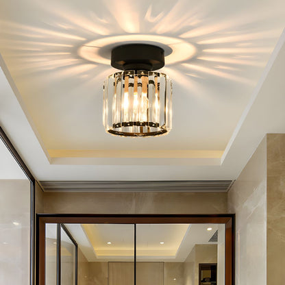 Nordic Crystal Ceiling Light Flush Mount Fixture | Salmora