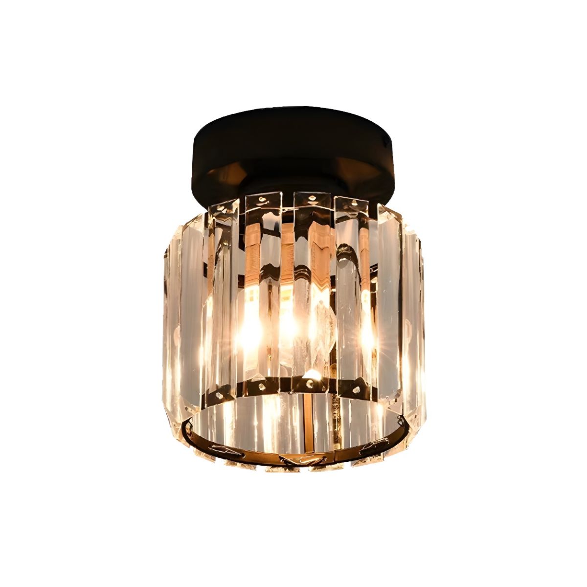Nordic Crystal Ceiling Light Flush Mount Fixture | Salmora