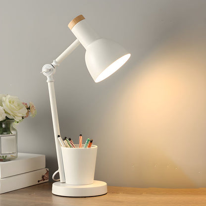 Nordic Desk Lamp with Metal Shade Pen Holder | Velmira