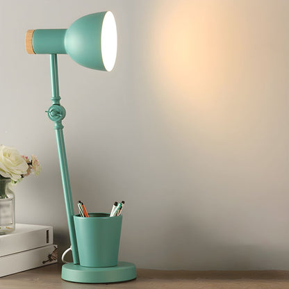 Nordic Desk Lamp with Metal Shade Pen Holder | Velmira