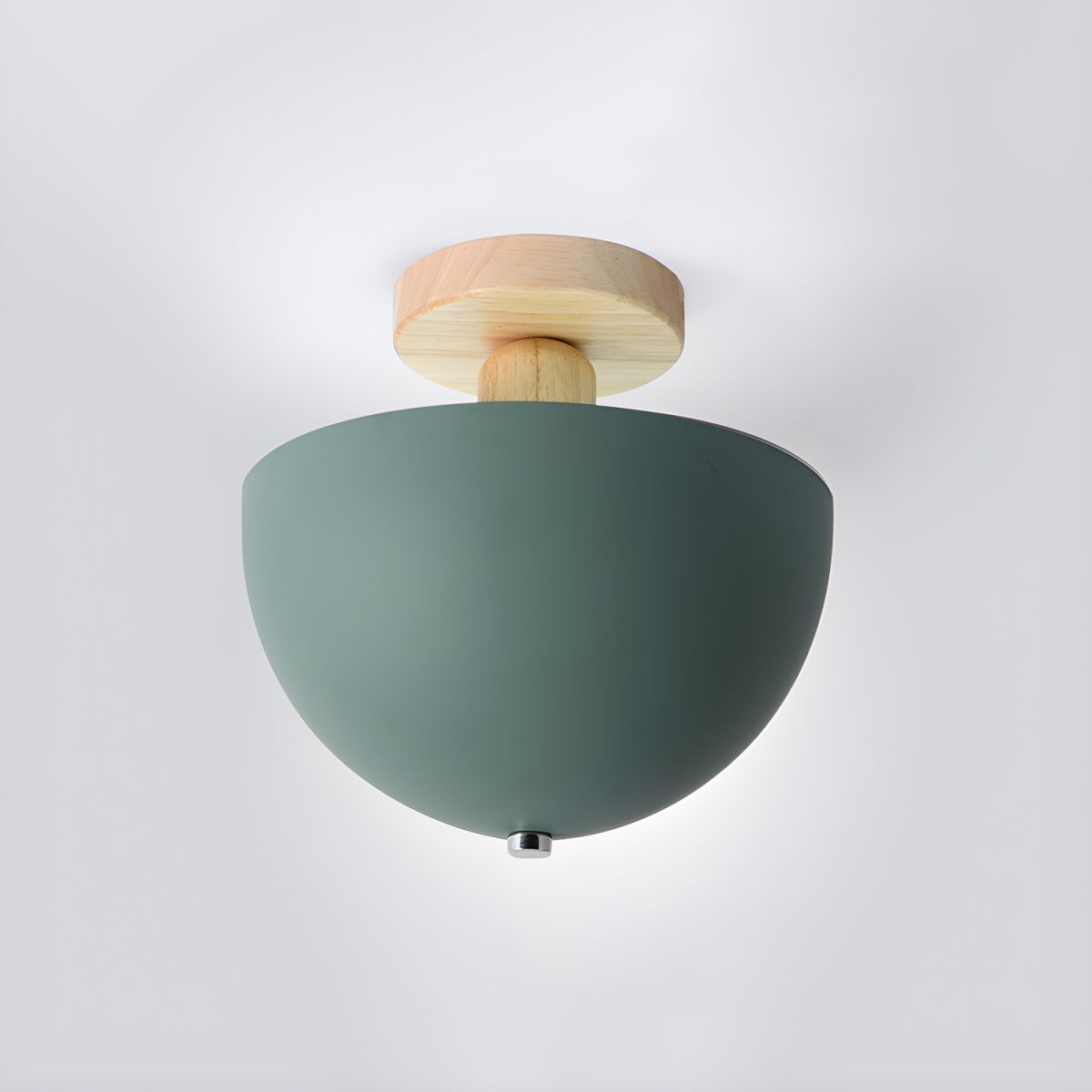 Nordic Dome Metal Shade Semi Flush Ceiling Light | Savira
