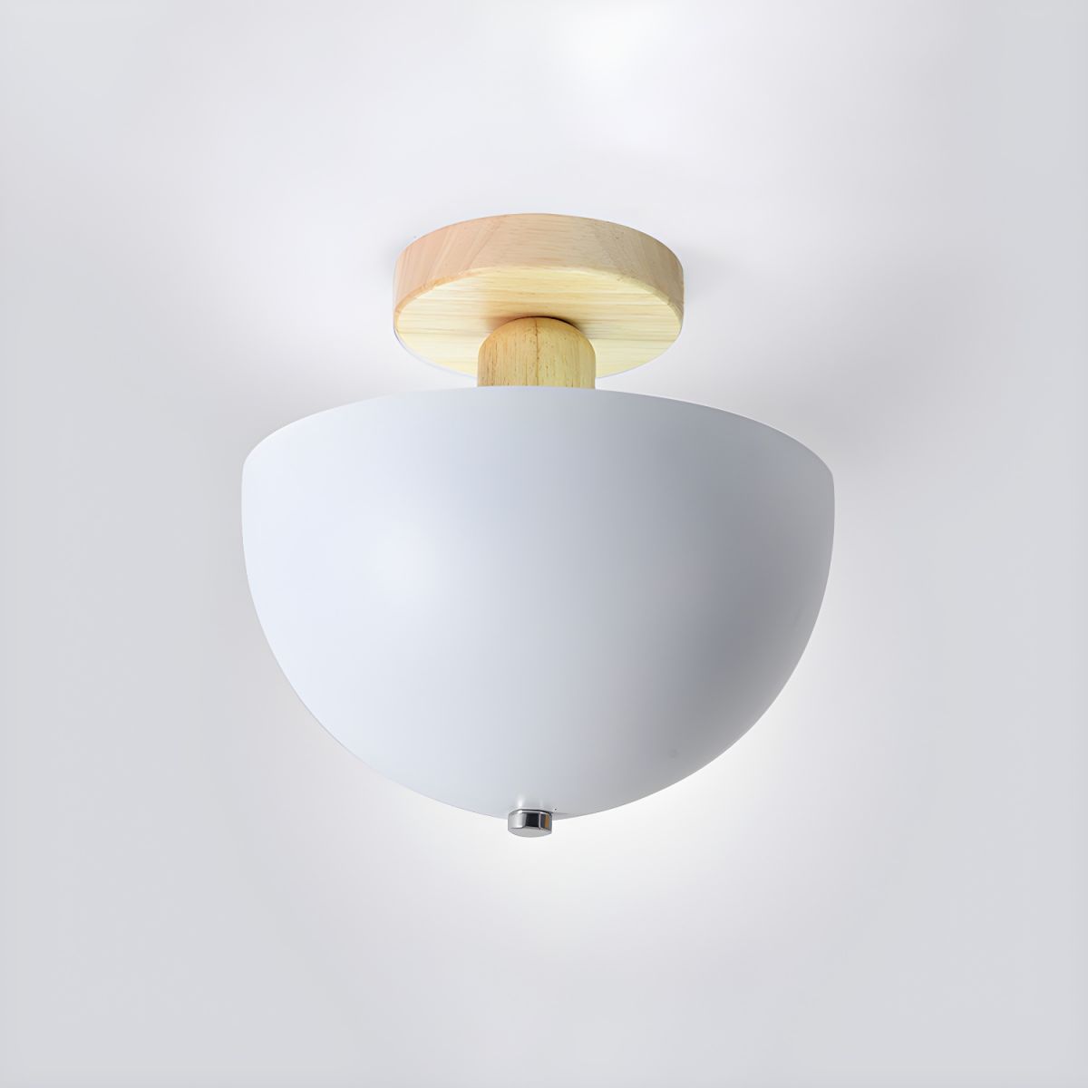Nordic Dome Metal Shade Semi Flush Ceiling Light | Savira