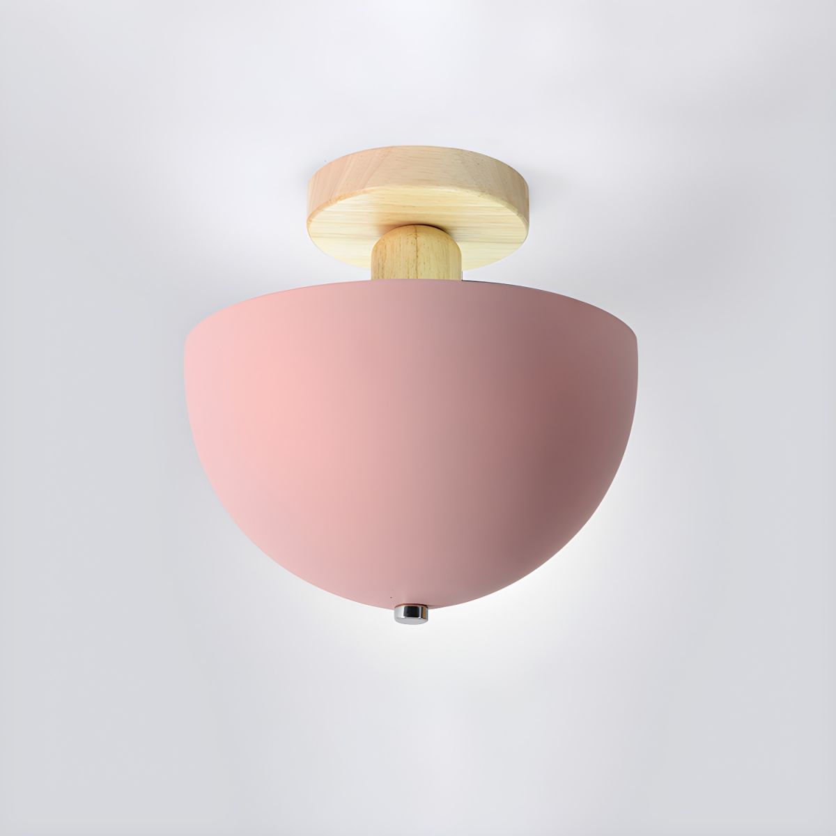 Nordic Dome Metal Shade Semi Flush Ceiling Light | Savira