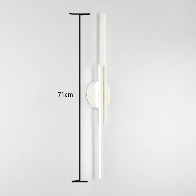 Nordic Double Line LED Wall Light for Interiors | Lumario