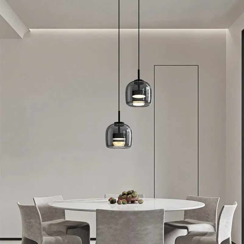 Nordic Glass Bowl Pendant Light for Modern Interiors | Mirvex