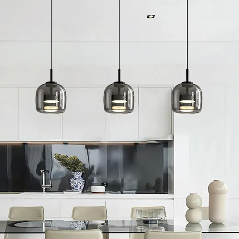 Nordic Glass Bowl Pendant Light for Modern Interiors | Mirvex