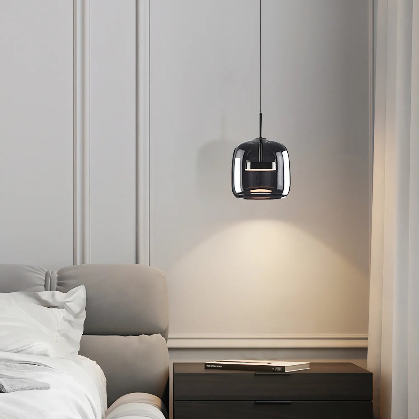 Nordic Glass Bowl Pendant Light for Modern Interiors | Mirvex