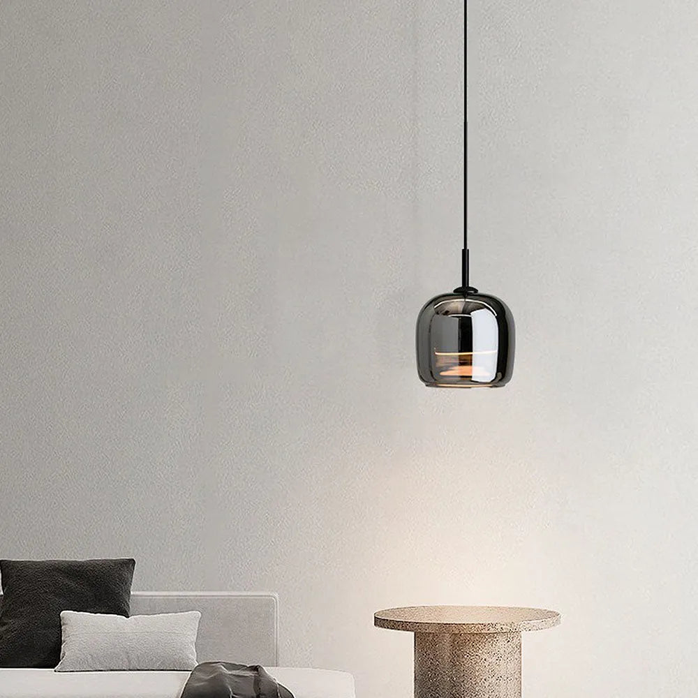 Nordic Glass Bowl Pendant Light for Modern Interiors | Mirvex