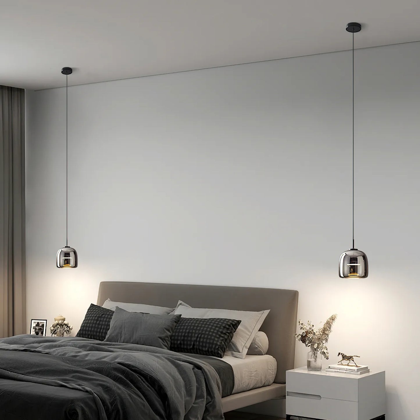 Nordic Glass Bowl Pendant Light for Modern Interiors | Mirvex