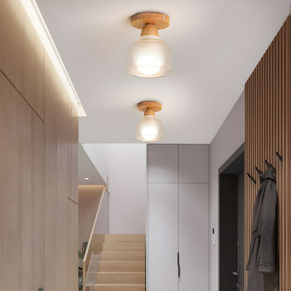 Nordic Glass Cylinder Ceiling Light Fixture Modern | Orvella