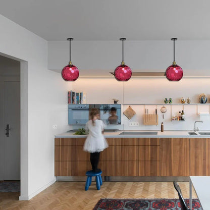 Nordic Glass Globe Pendant Light Fixture | Solvara