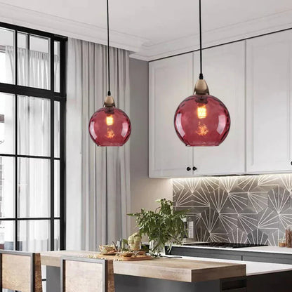 Nordic Glass Globe Pendant Light Fixture | Solvara
