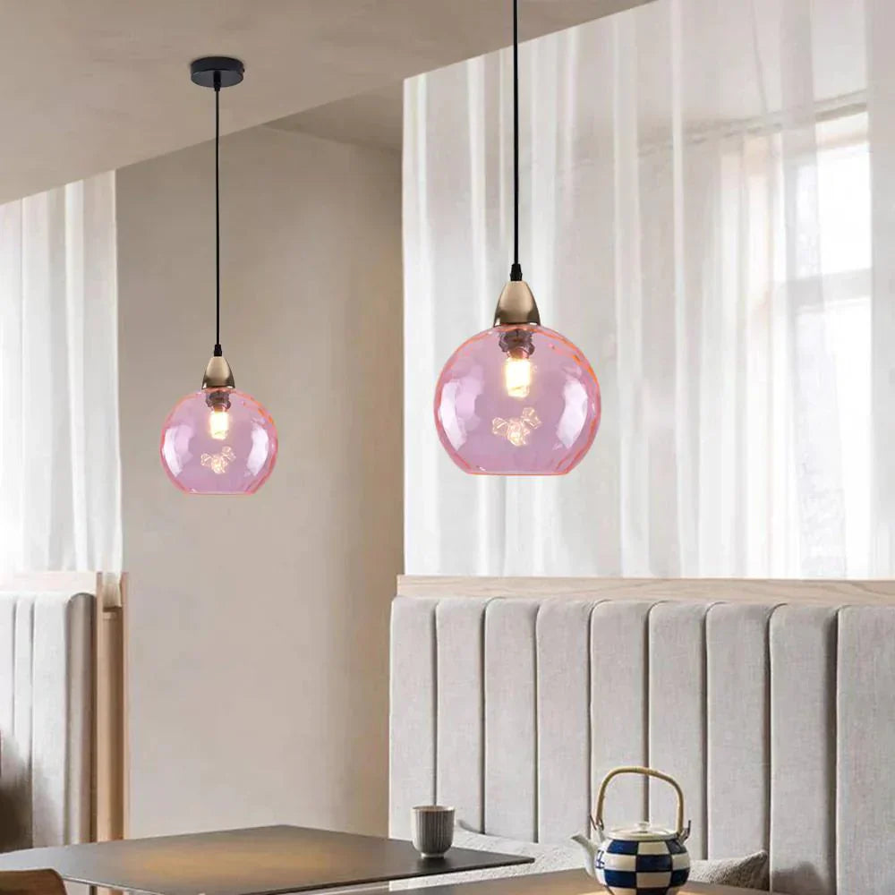Nordic Glass Globe Pendant Light Fixture | Solvara