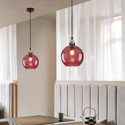 Nordic Glass Globe Pendant Light Fixture | Solvara