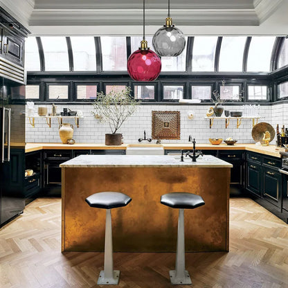 Nordic Glass Globe Pendant Light Fixture | Solvara