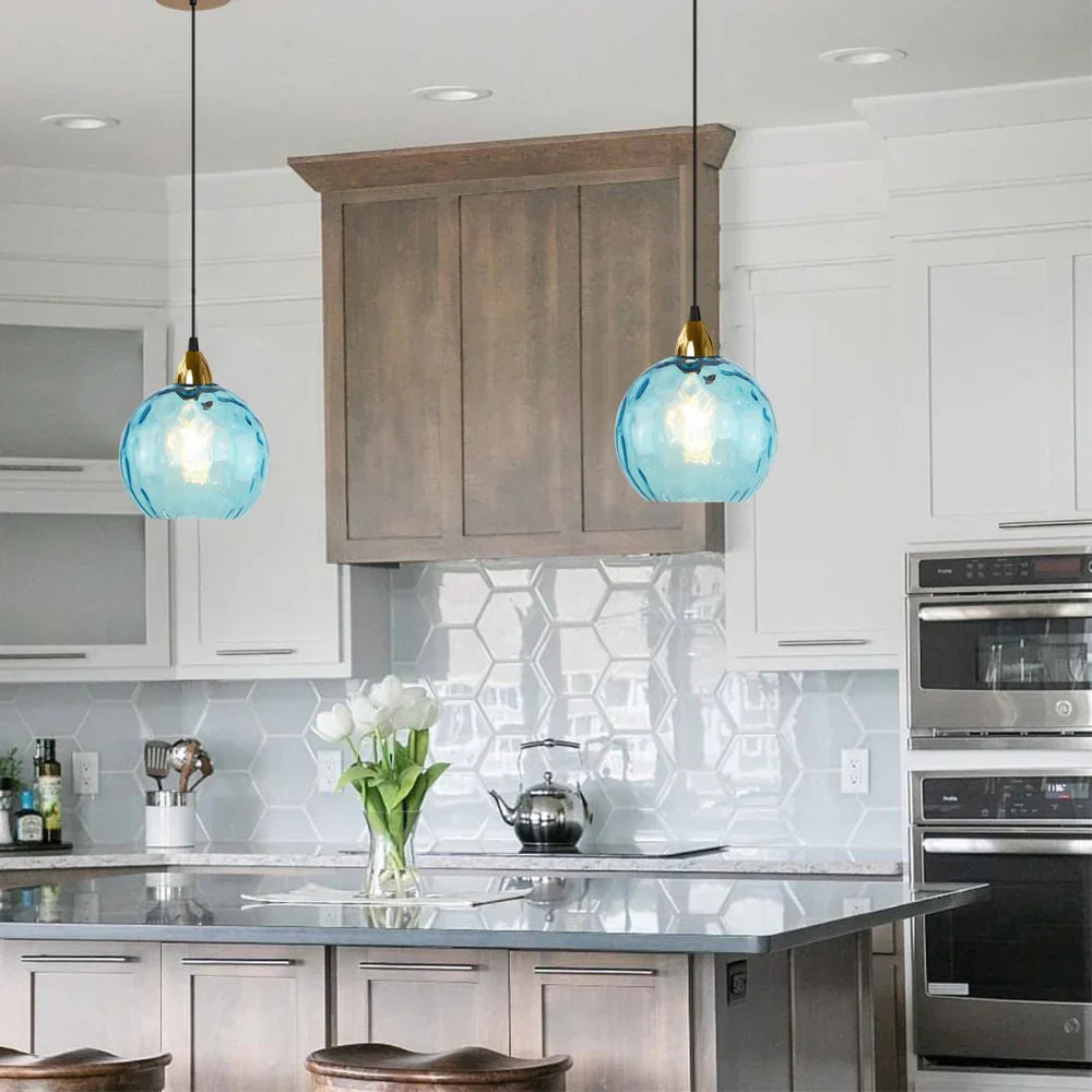 Nordic Glass Globe Pendant Light Fixture | Solvara