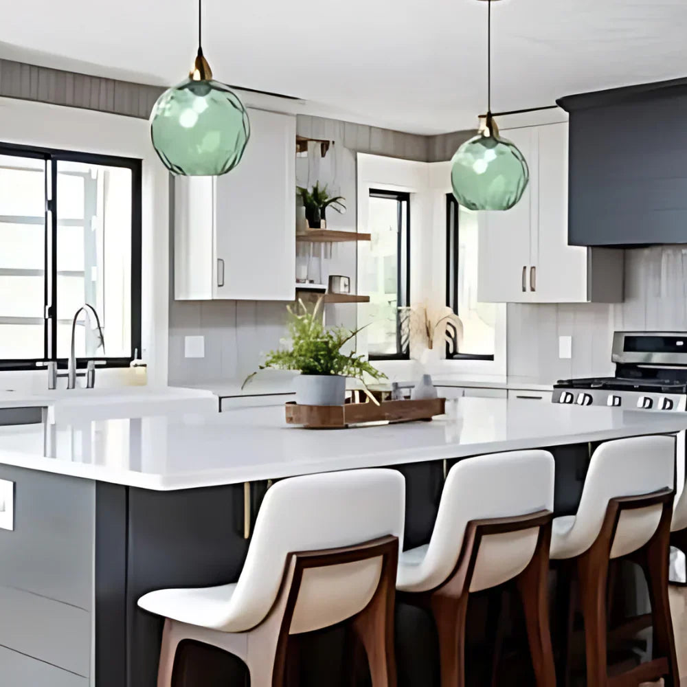 Nordic Glass Globe Pendant Light Fixture | Solvara