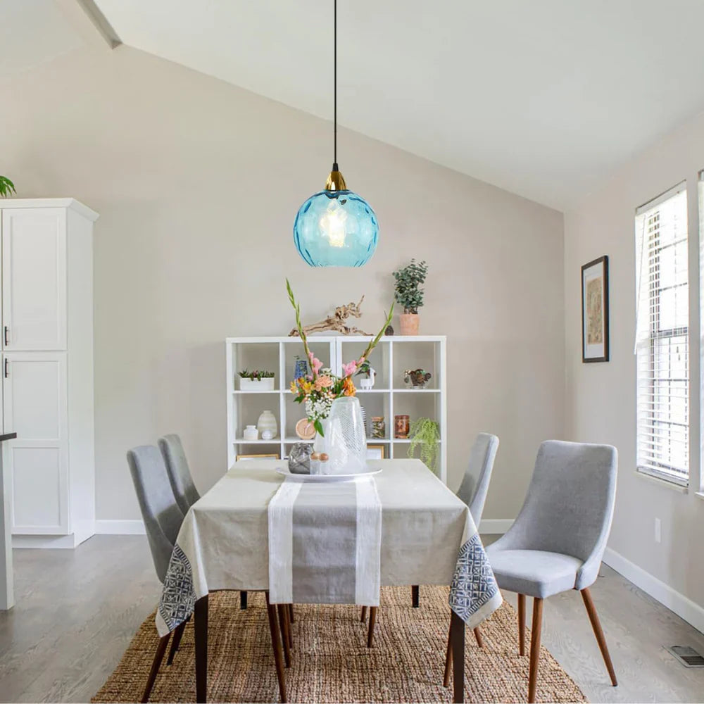 Nordic Glass Globe Pendant Light Fixture | Solvara
